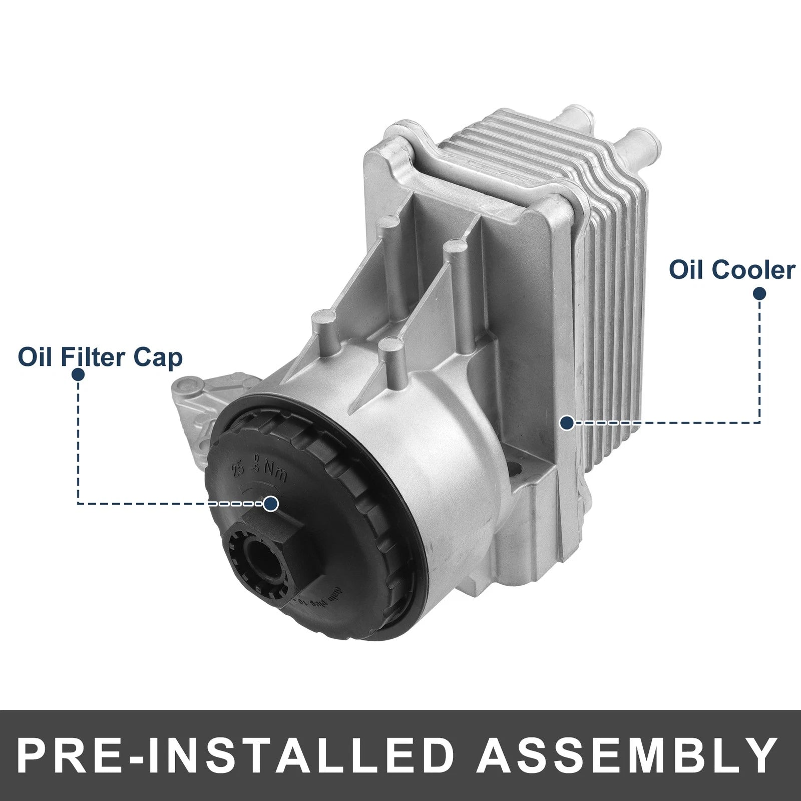 Engine Oil Cooler Filter Housing with Seals for Ford Transit (2000–2014)