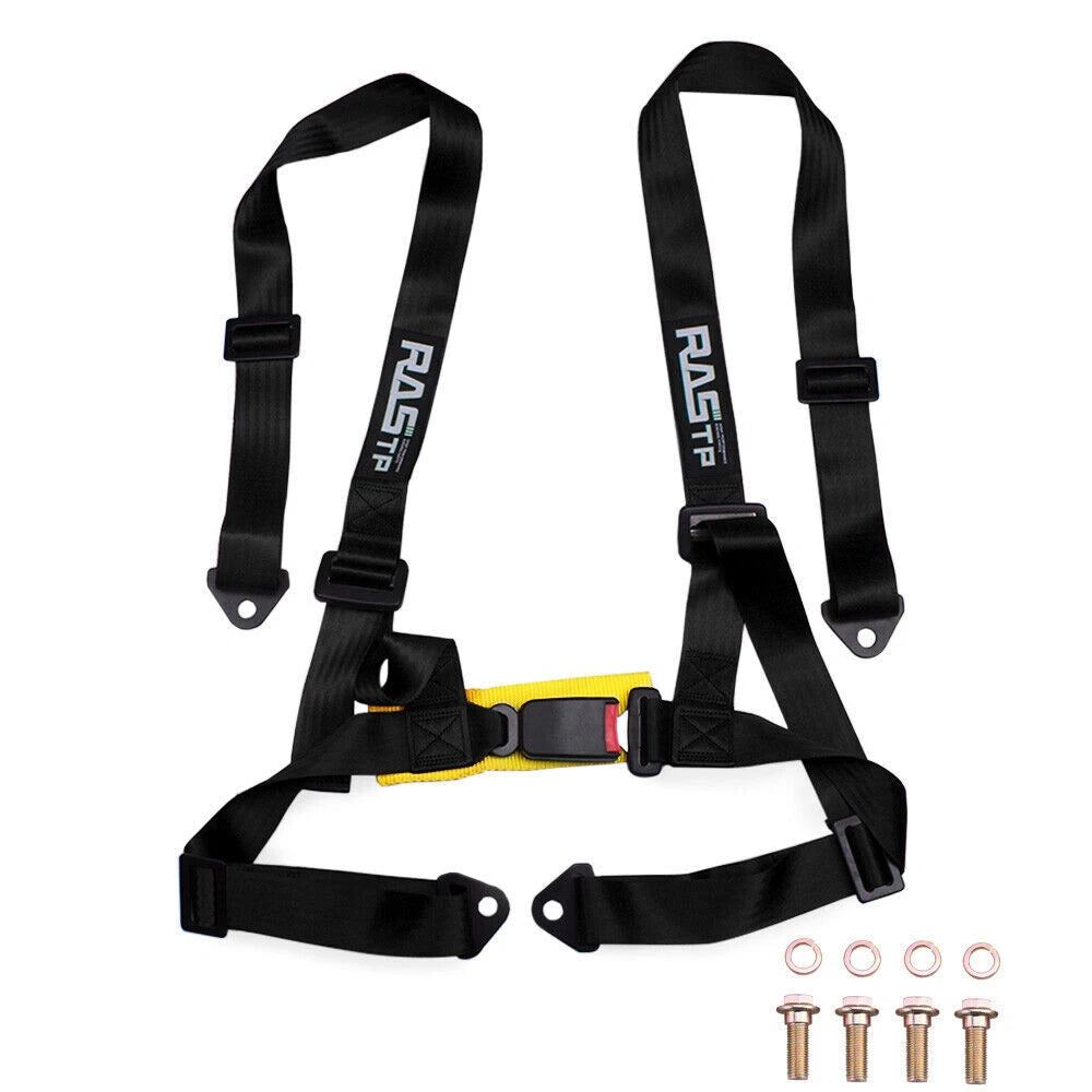 2" Adjustable 4 Point Racing Harness Belt Strap for JDM Vehicles