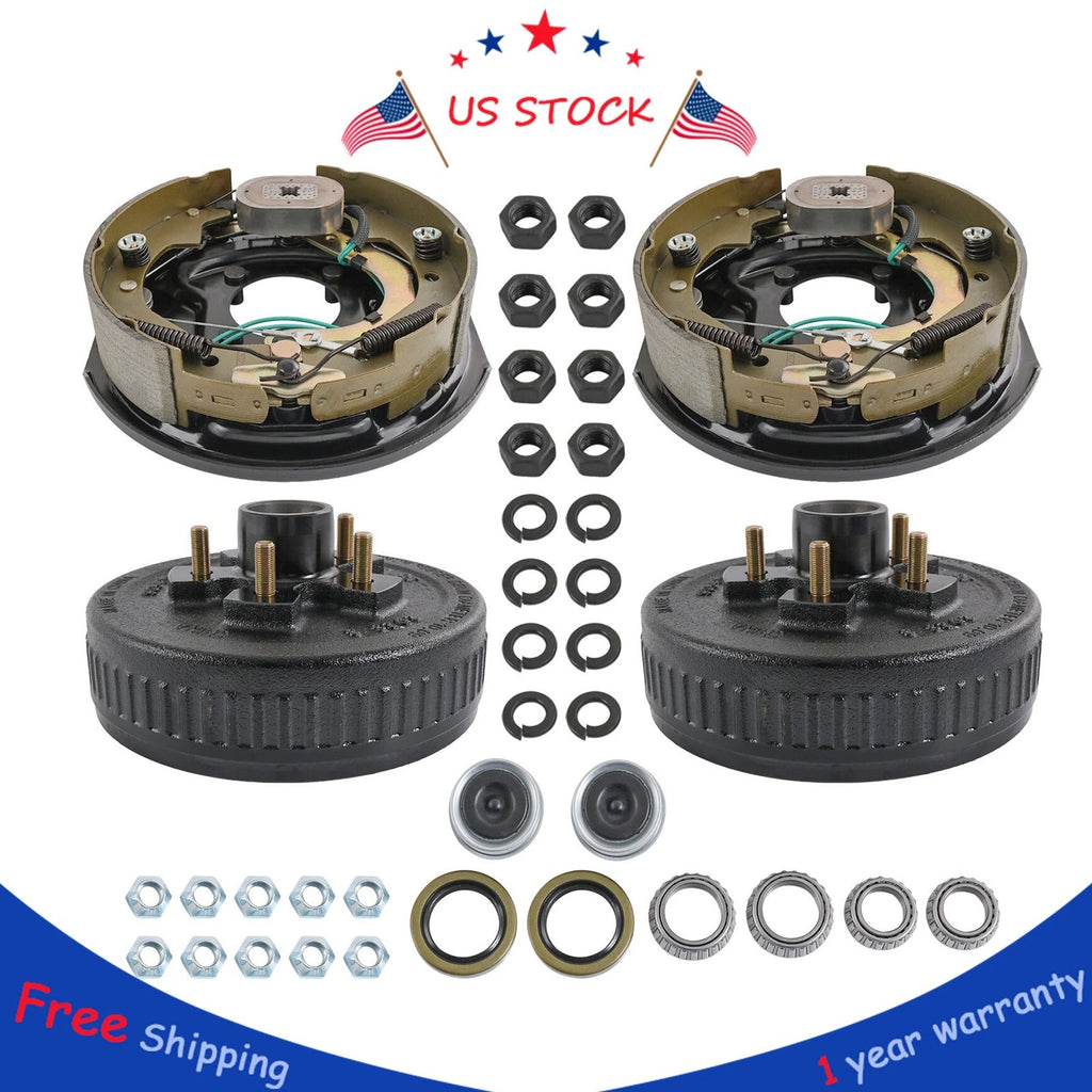 Electric Trailer Brake Hub Drum Kit for 3500 lbs (10" x 2-1/4")