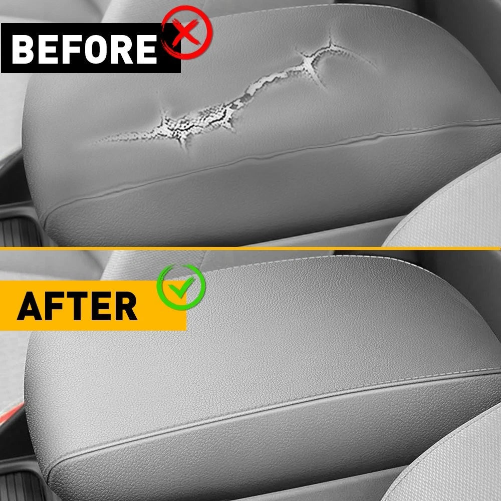Leather Center Console Lid Armrest Cover for Honda Civic (2012–2014)