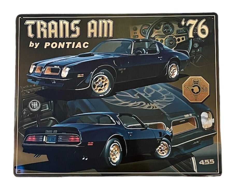 Metal Sign for Pontiac Trans AM (1976)