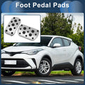 Set of 1 Automatic Footrest Pedals Cover for Toyota CHR (2017–2019) Silver Tone