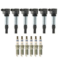 Set of 6 Ignition Coils & NGK Laser Platinum Spark Plugs for Enclave G6 CX-9