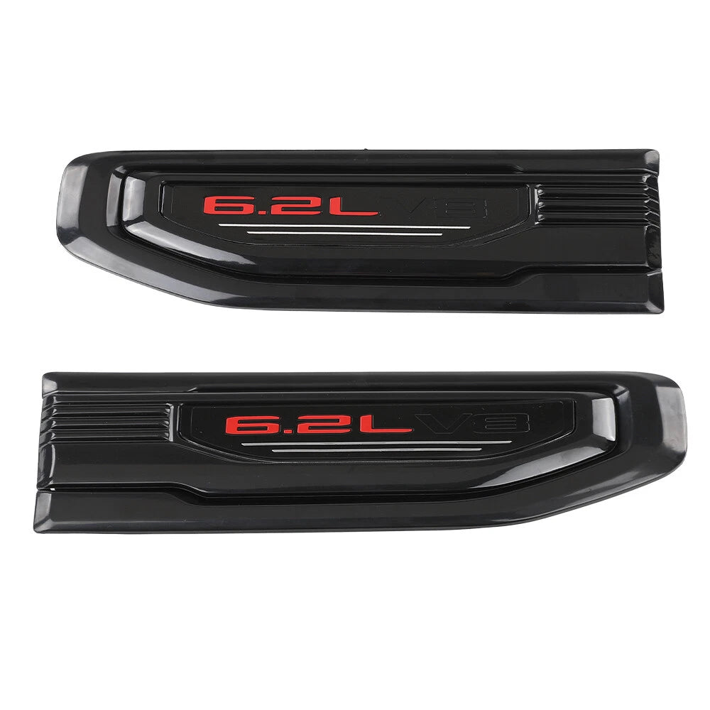 Fender Vent Emblem for GMC Sierra 1500 (2019–2025) Black Left + Right