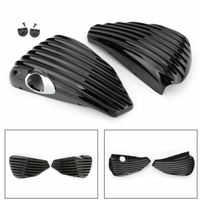 Set of 2 Battery Side Covers for Harley Sportster XL883 XL1200 (2004–2013) T9