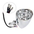 Chrome Headlight Visor for Bobber Chopper Dyna (12V)