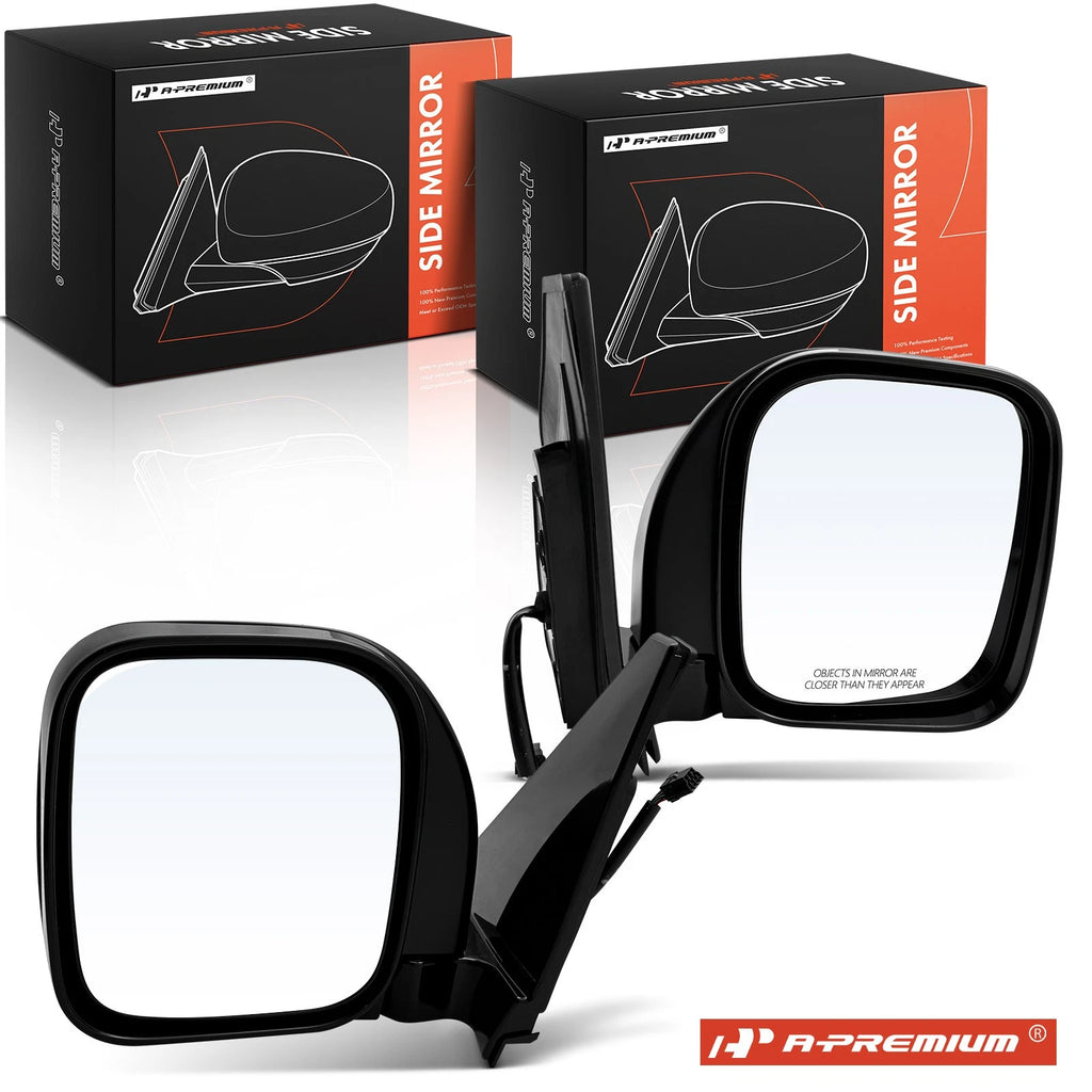 Power Mirror Pair Manual Fold Heated for Mitsubishi Montero (2001–2004)