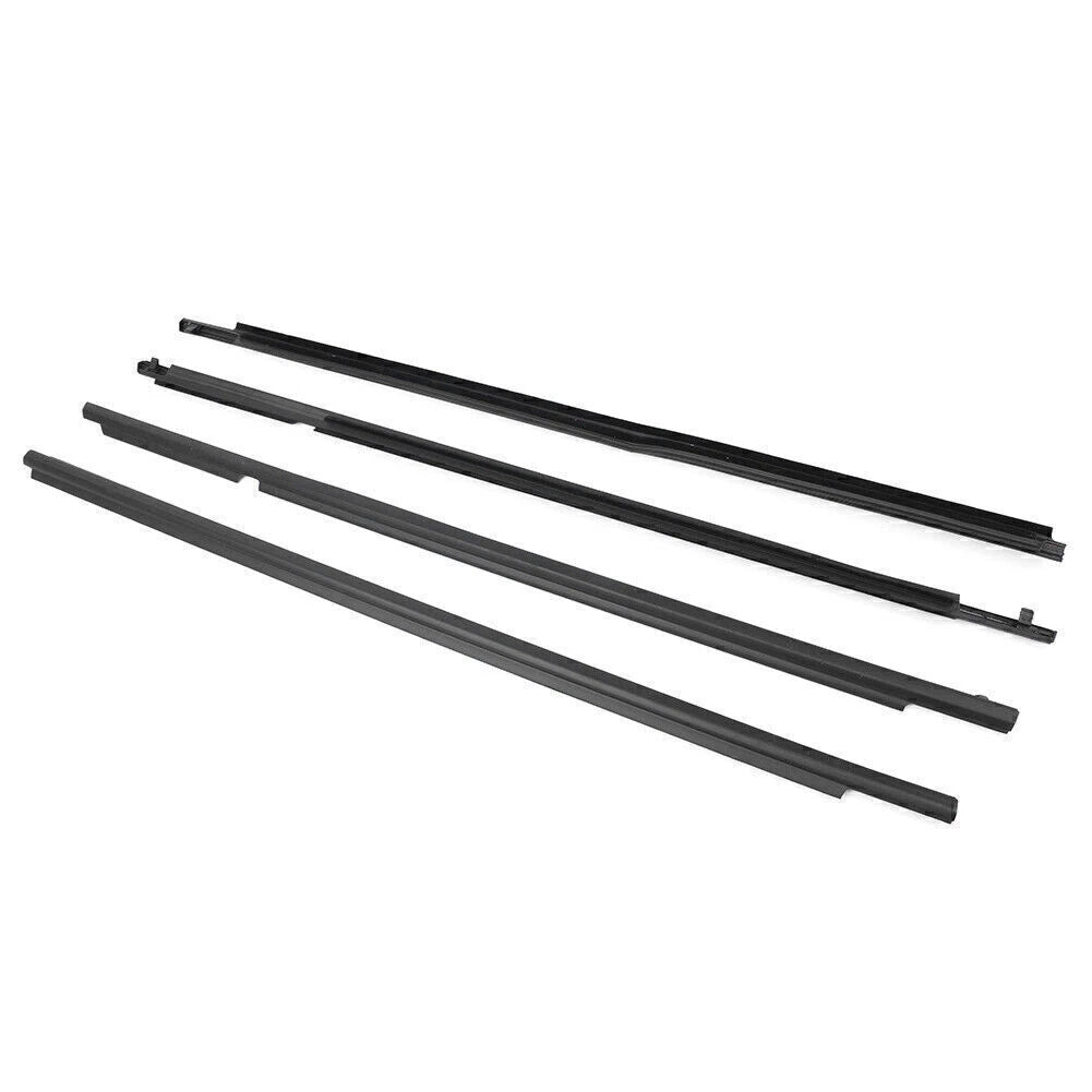Set of 4 Door Window Weatherstrip Belt Seal Trims for Toyota Corolla (2009–2012)