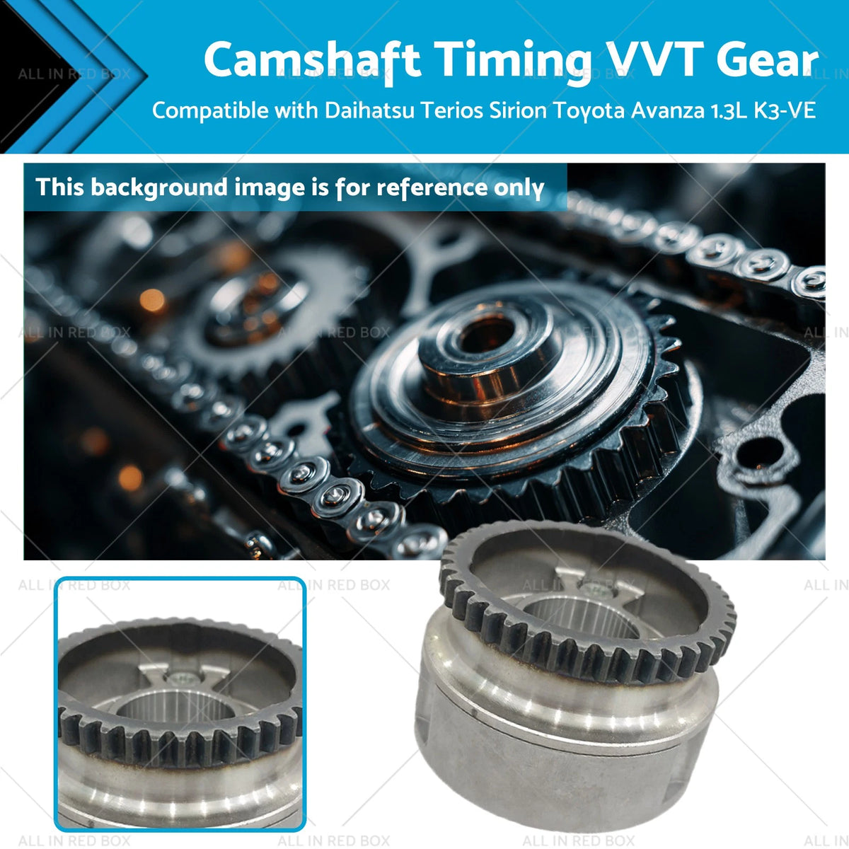Camshaft Timing VVT Gear for Daihatsu Terios Sirion Toyota Avanza 1.3L (2000–2023)