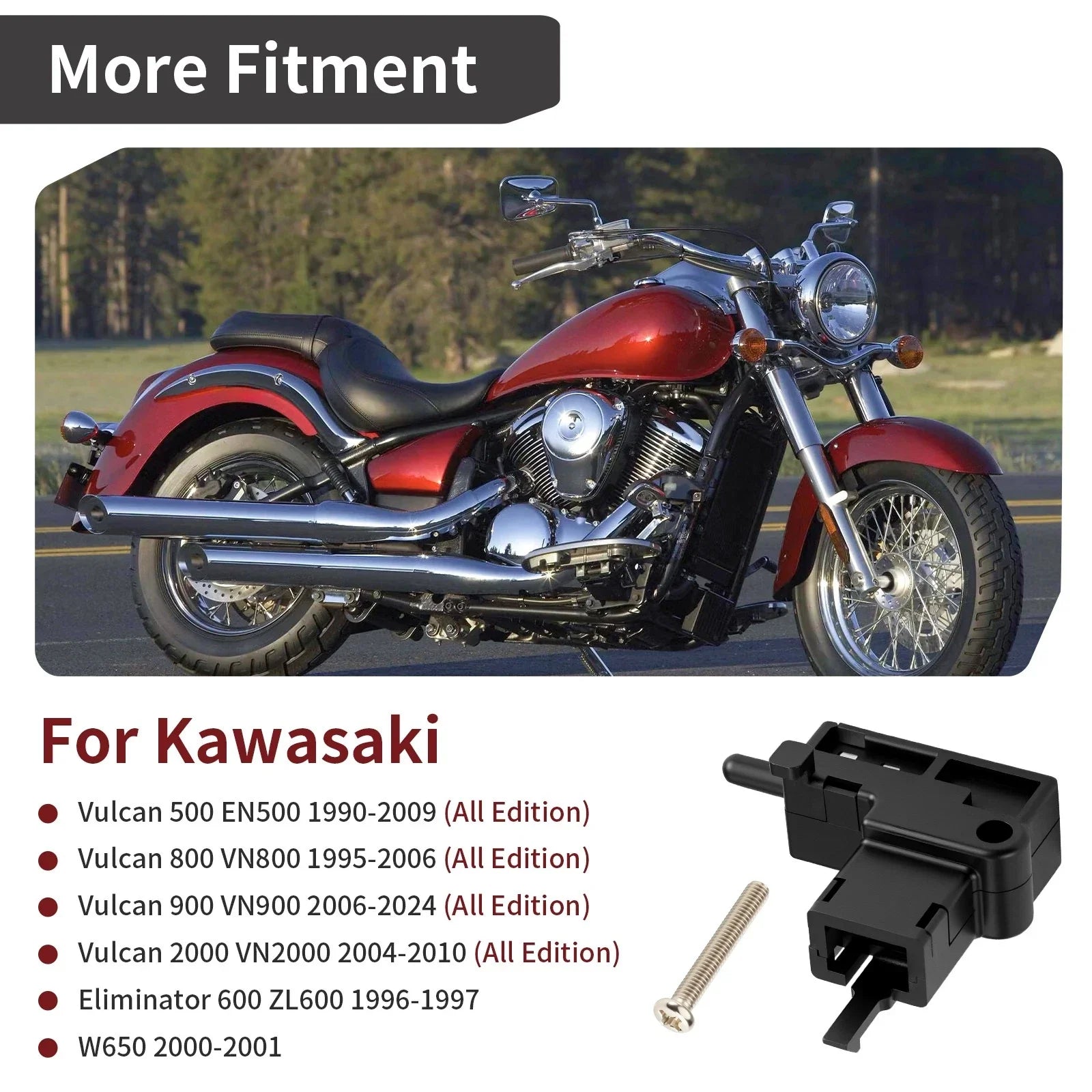 Left Clutch Lever Switch for Kawasaki Eliminator 600 / W650 (1996–2001)