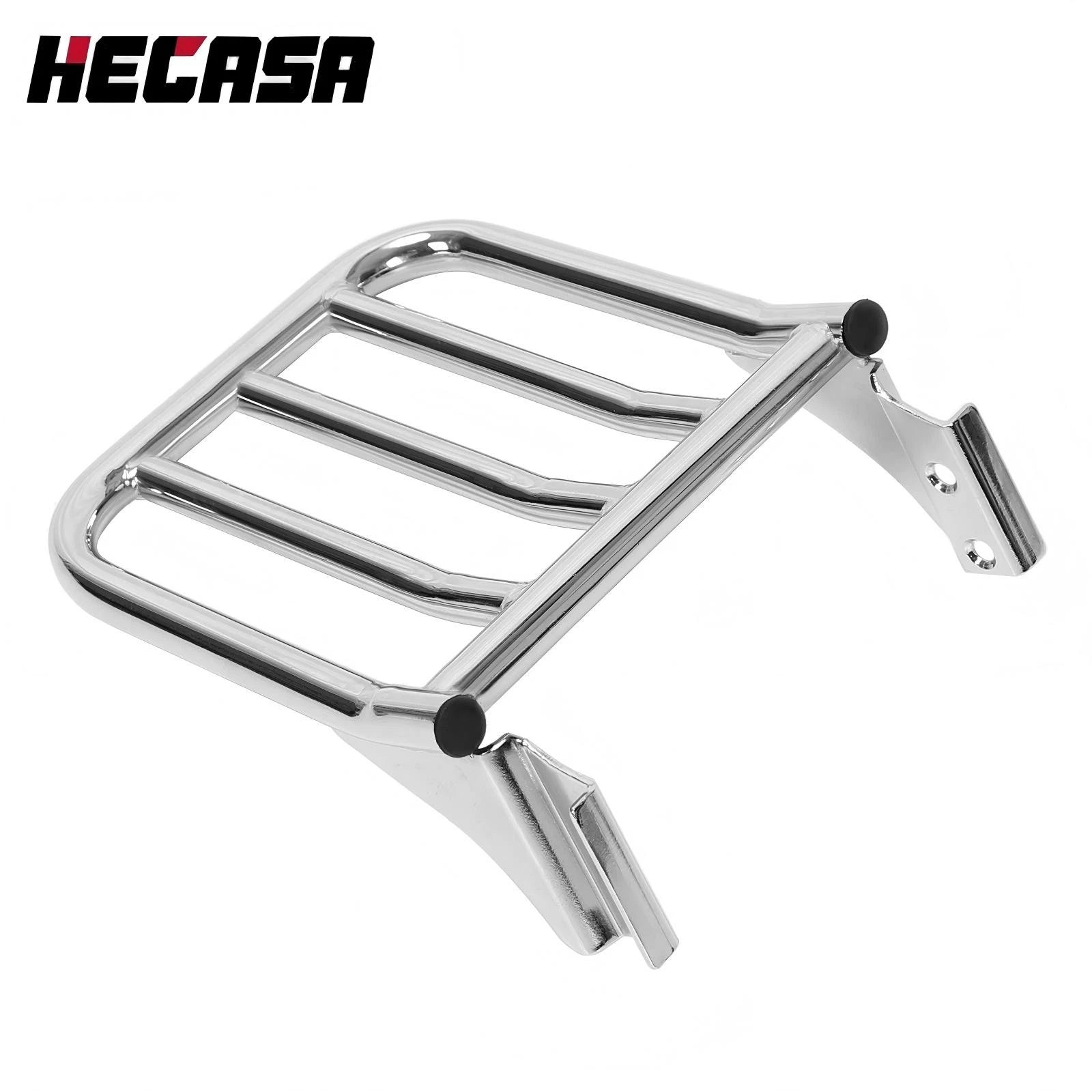 Chrome Rear Luggage Rack for Harley Fatboy Heritage Softail Dyna (1984–Present)