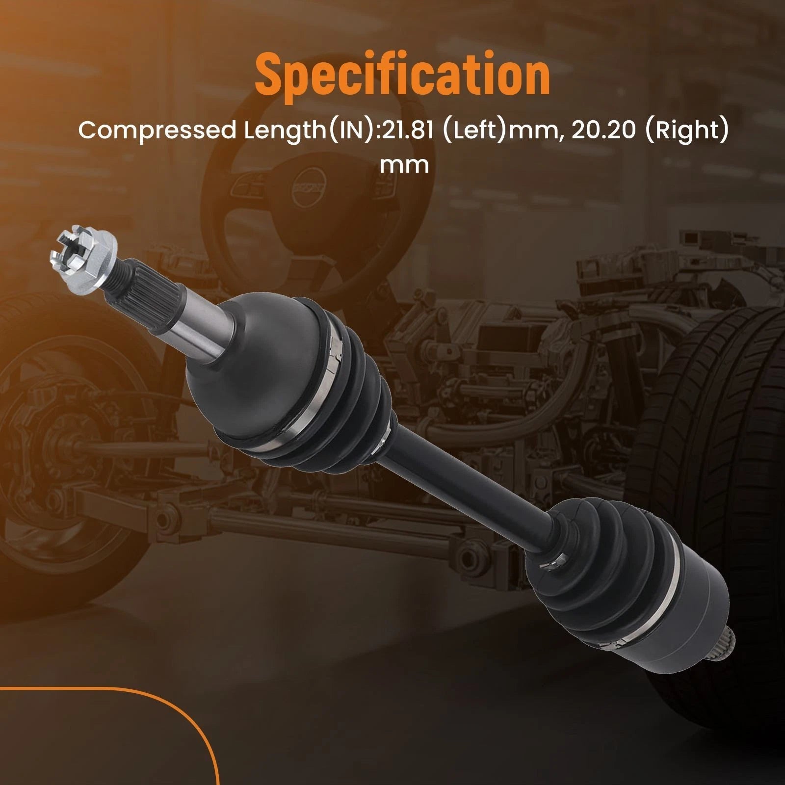 CV Axle Set for Can-Am Outlander 800R XT (2008-2010) 4X4 EFI