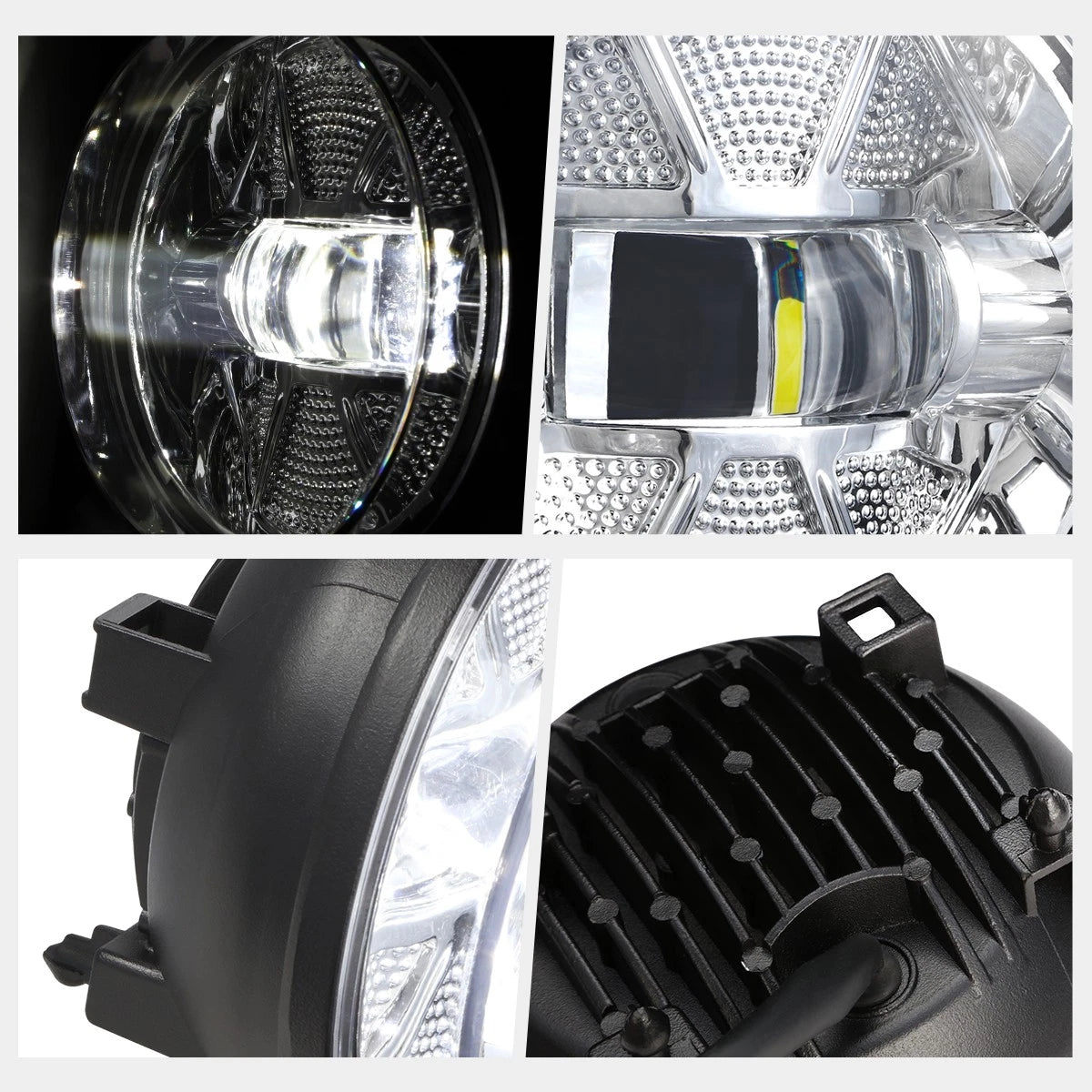 Full LED Projector Fog Lights for GMC Sierra 1500-3500 HD (2007–2014)