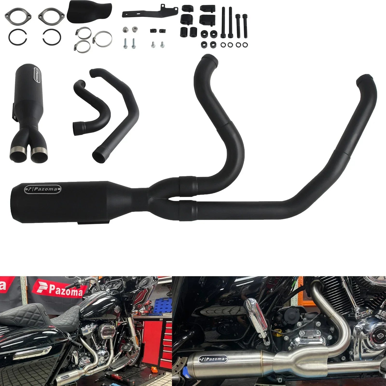 304 Stainless Steel Exhaust for Harley Electra Glide FLHTK FLHTPI (2017-2025)