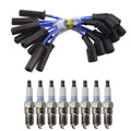 NGK Wire Set & Denso 8 Double Platinum Spark Plugs for Silverado 1500 (1999–2023)