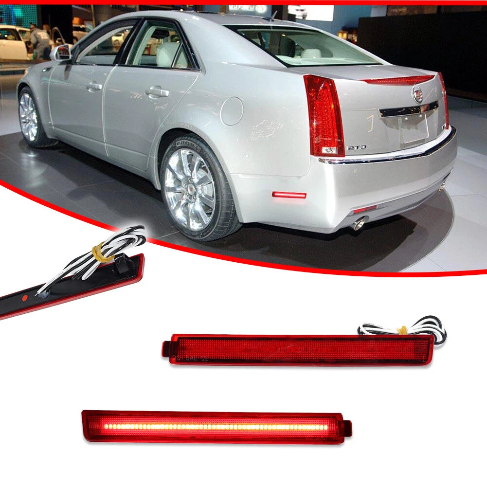 LED Rear Bumper Side Marker Light Reflector for Cadillac CTS CTS-V (2008–2013)