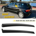 Set of 2 Door Garnish Trim Pillar Sash for Honda Civic (1992–1995)