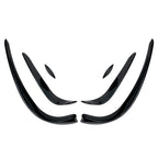 Set of 6 Front Bumper Lip Spoiler Fins Canards for Mercedes Benz C-Class (2015–2018)