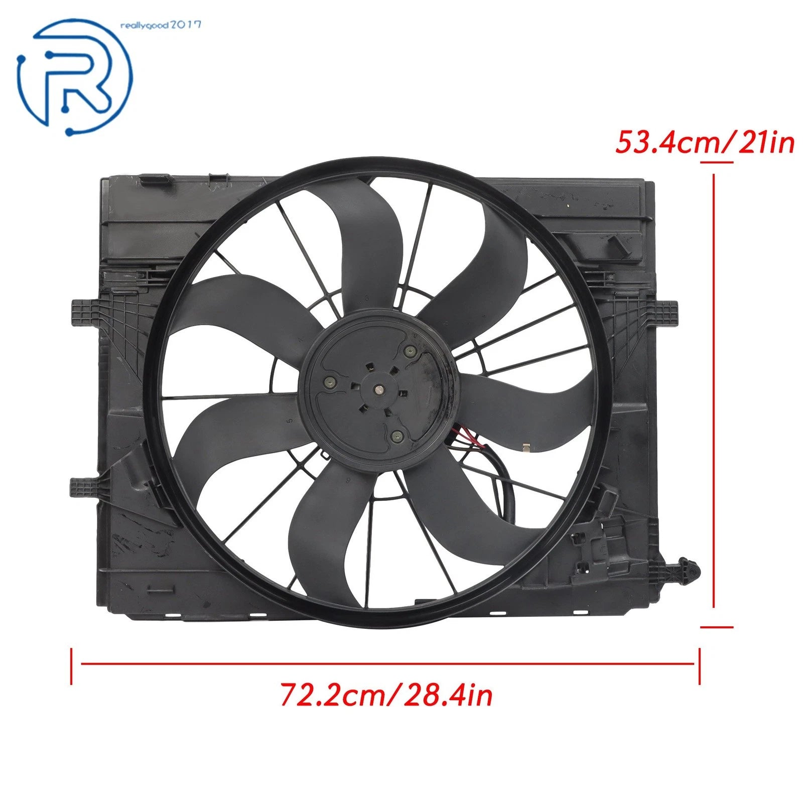 Radiator Cooling Fan for Mercedes CLS450 GLC43 AMG GLC300 E350 E450 (2017–2023)
