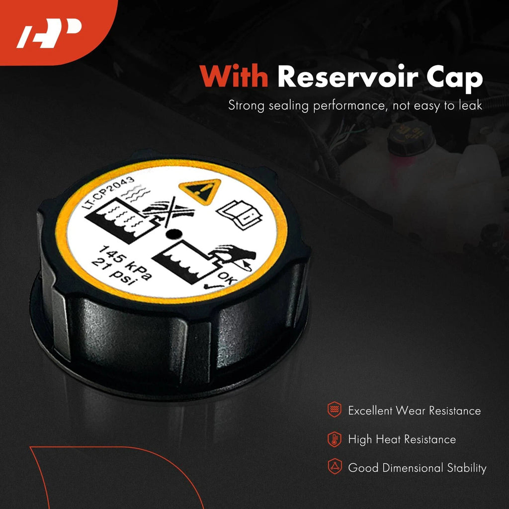 Engine Coolant Reservoir Tank with Cap for Ford Fusion (2017–2019)