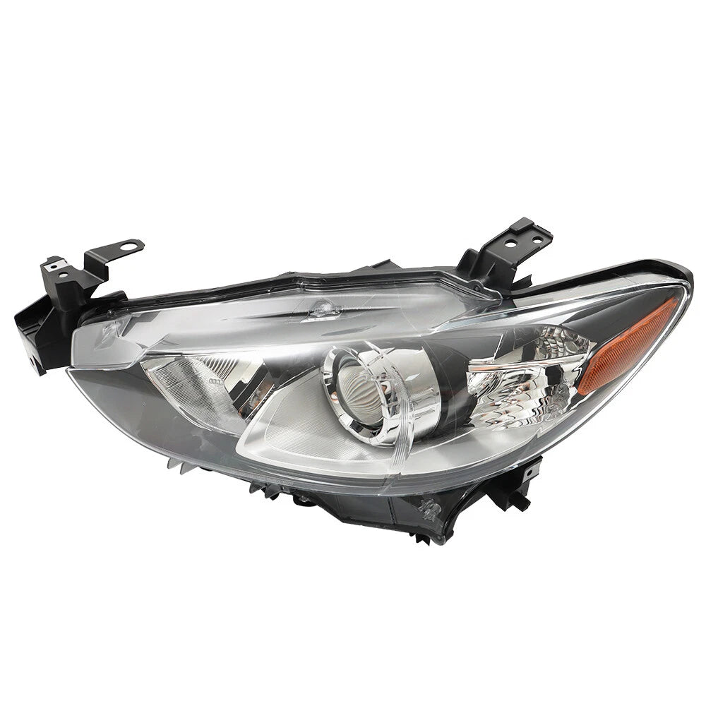 Left Headlight for Mazda 6 (2014–2017) Clear Lens Halogen Black