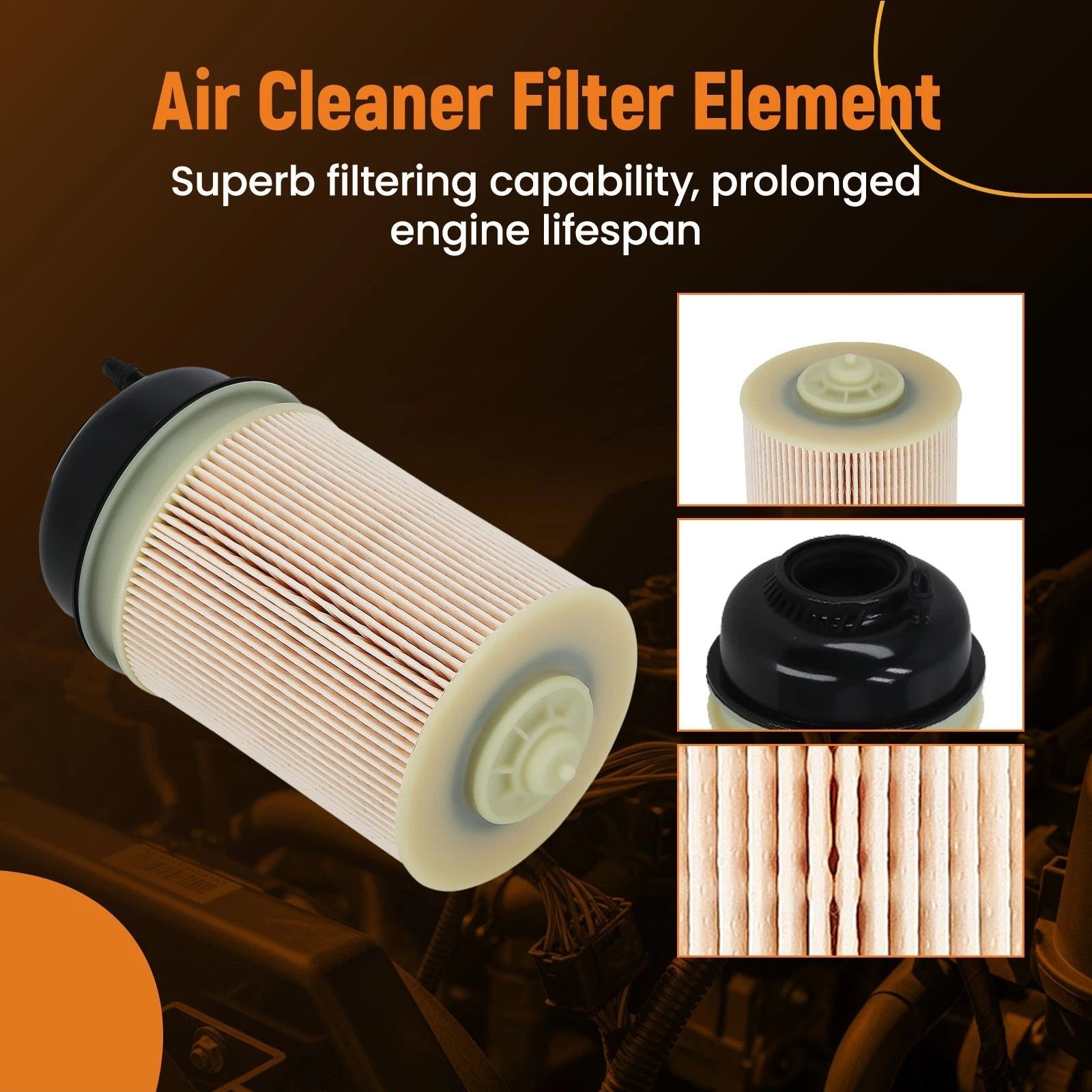 6 Pack Diesel Fuel Filter Insert for DDE Gen 5 Engine (YYYY–YYYY)
