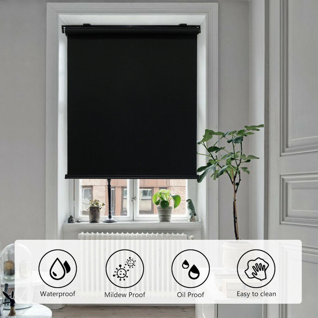 32"x72" Cordless Roller Shades for Windows (Waterproof, Insulated)