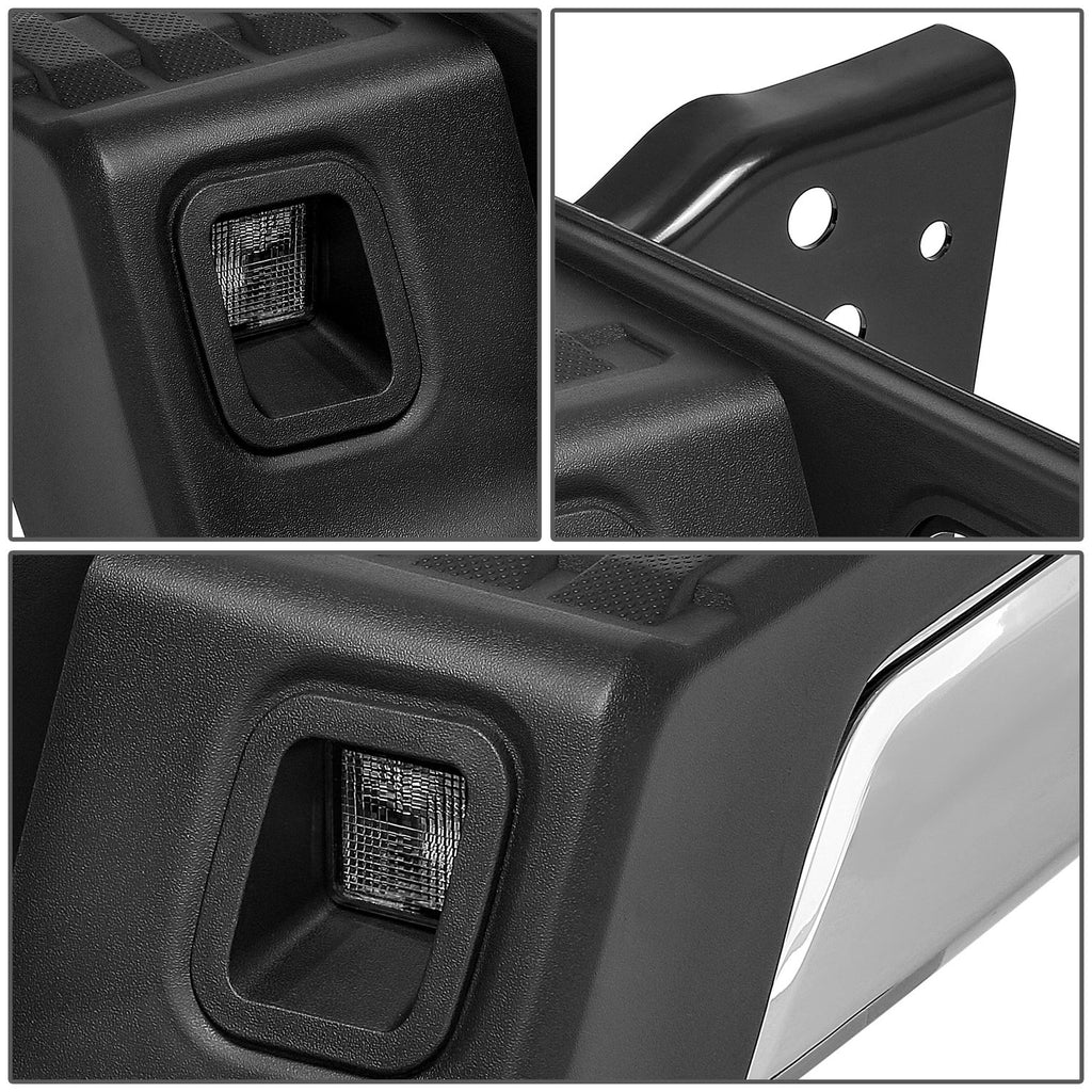 Chrome Steel Rear Bumper for Toyota Tacoma (2016–2023)
