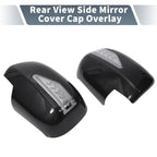 Rearview Mirror Cover Overlay 2 x Black Carbon Fiber for Lexus RX330 RX350 (2003)