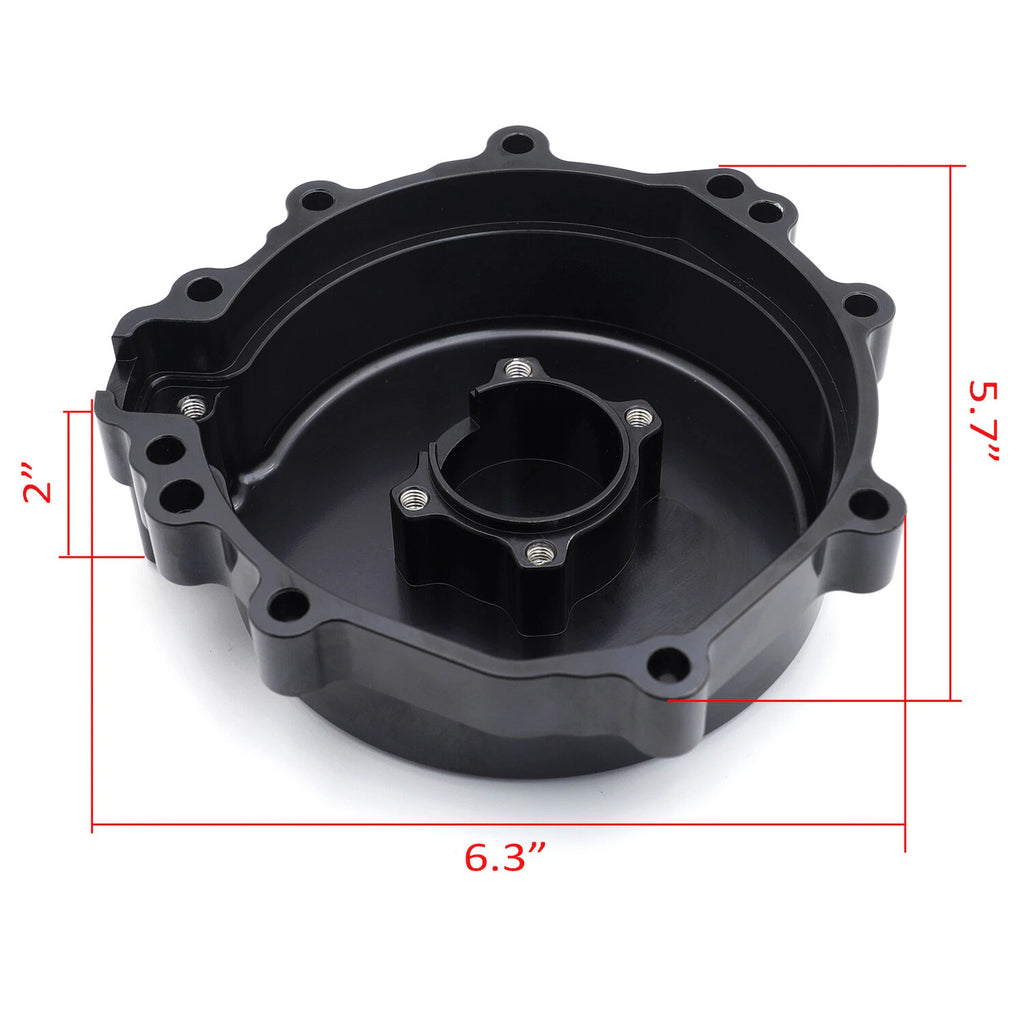 Black Engine Stator Cover Crankcase Left for Kawasaki ZX-6R (2009–2021)
