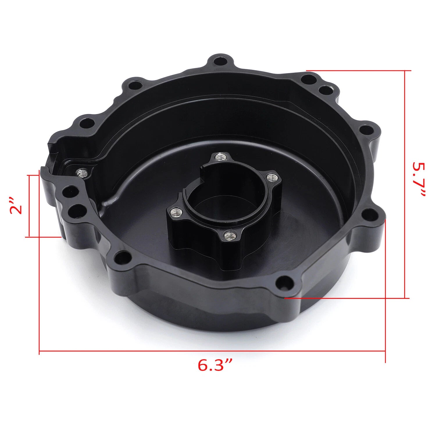 Black Engine Stator Cover Crankcase Left for Kawasaki ZX-6R (2009–2021)