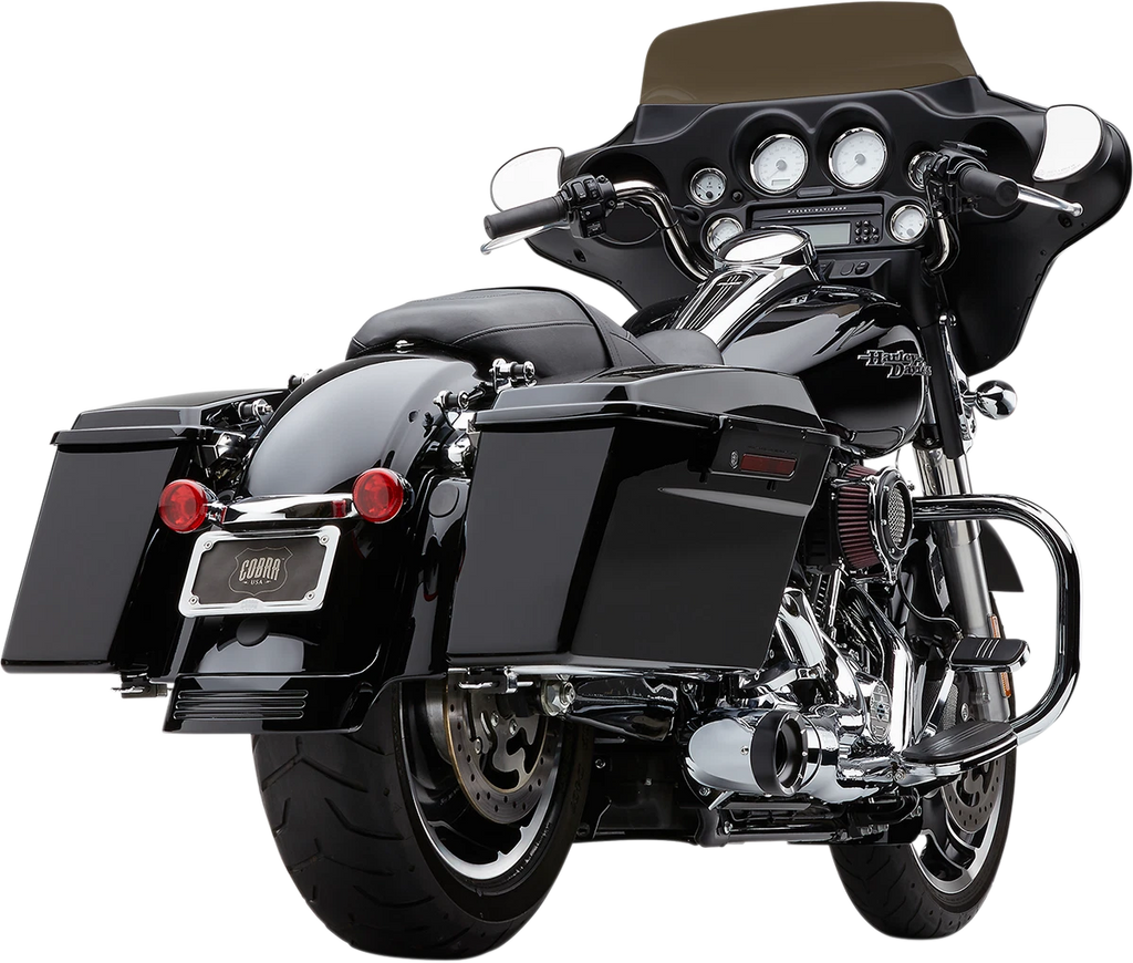 Cobra 2-into-1 Exhaust for Harley Electra Glide/Road Glide (2009–2016) Chrome