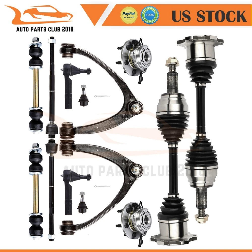 Set of 4 Front Control Arm Ball Joints for Cadillac Escalade (2007–2014)