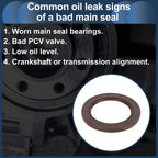 1 Pc Rear Crankshaft Oil Seal for Toyota Prius C Yaris (2012–2017) No. 90311-75019