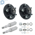 Trailer Hub Kit with Bearings for 5 on 4.5" Trailers (11")