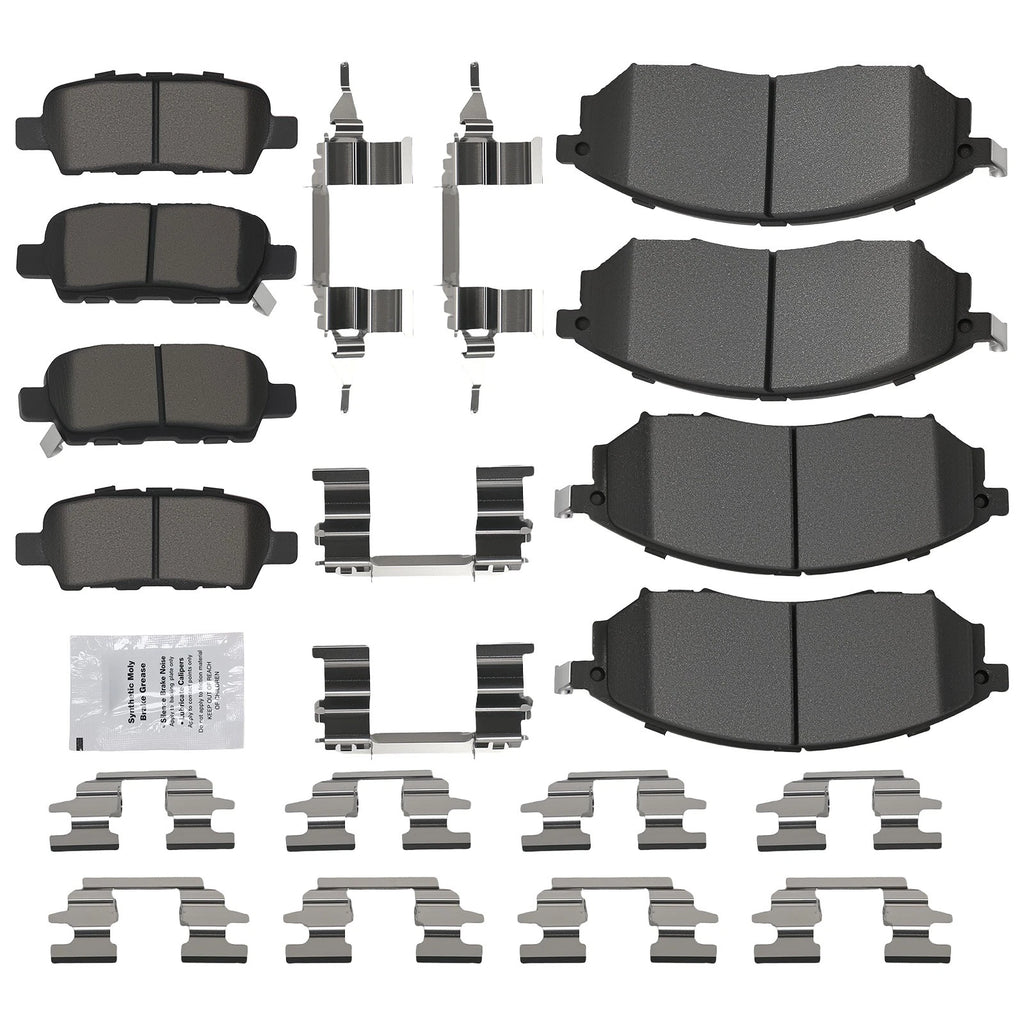 Set of 4 Ceramic Brake Pads for Infiniti Q70 (2014–2019) / QX50 (2014–2015) D905