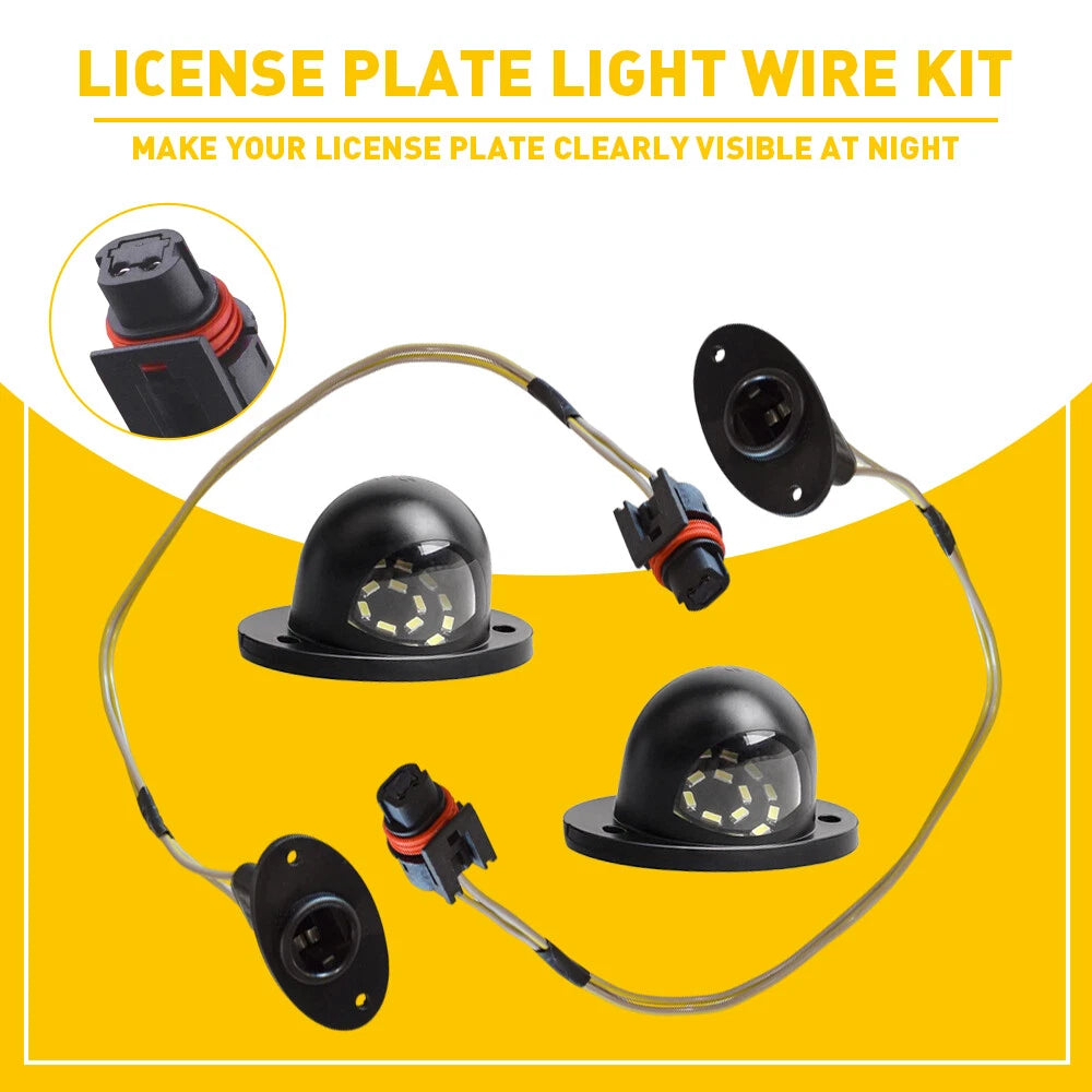 Set of 4 DRL LED Headlight Strip Lights for Universal Vehicles