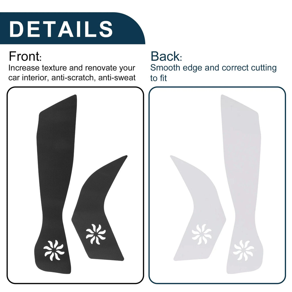 Leather Anti Kick Pad Sticker for Toyota Yaris Cross (2021–2023)