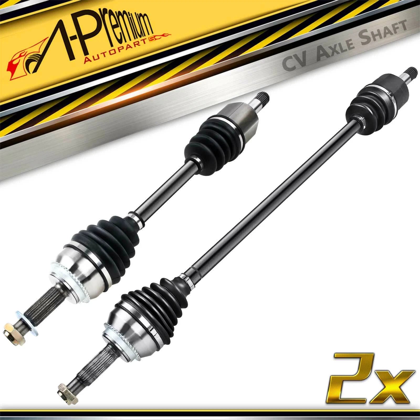 2X Front CV Axle Assembly for Mitsubishi Lancer (2002–2007)