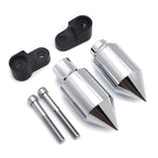 Chrome Spike Frame Slider Crash Protector for Honda CBR 600RR (2007–2008)