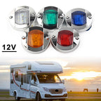 1PC Round 12V LED Side Marker Lights for Truck Trailer RV Boat (2010–2023)