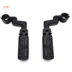 1.25" Foot Peg Clamps for Harley Sportster Touring (Black)
