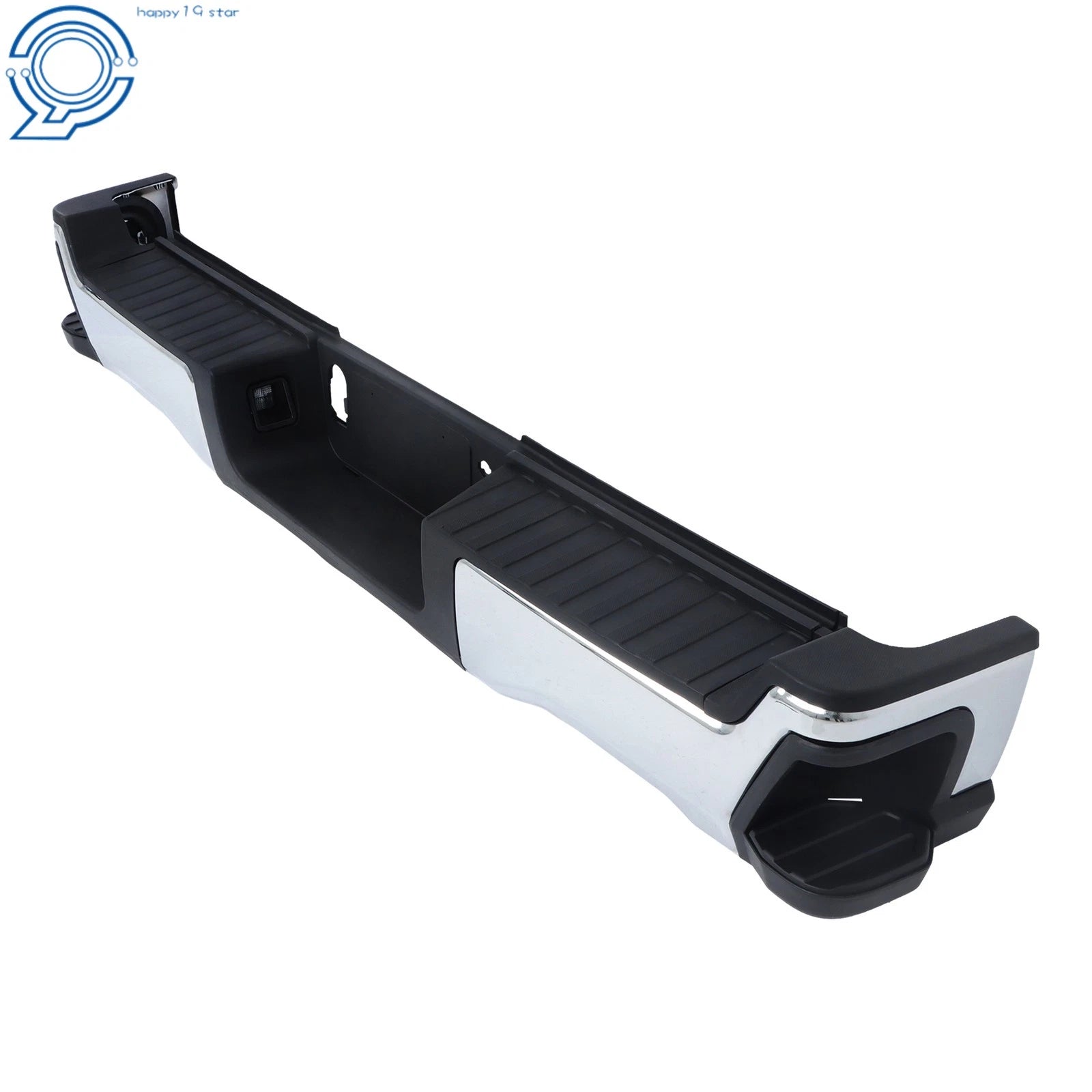 Chrome Rear Step Bumper for Ford F250 F350 Super Duty (2023–2024)