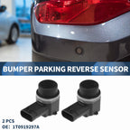 2X Bumper Parking Reverse Sensor No. 1T0919297A for Audi A6 (2012–2014) Black
