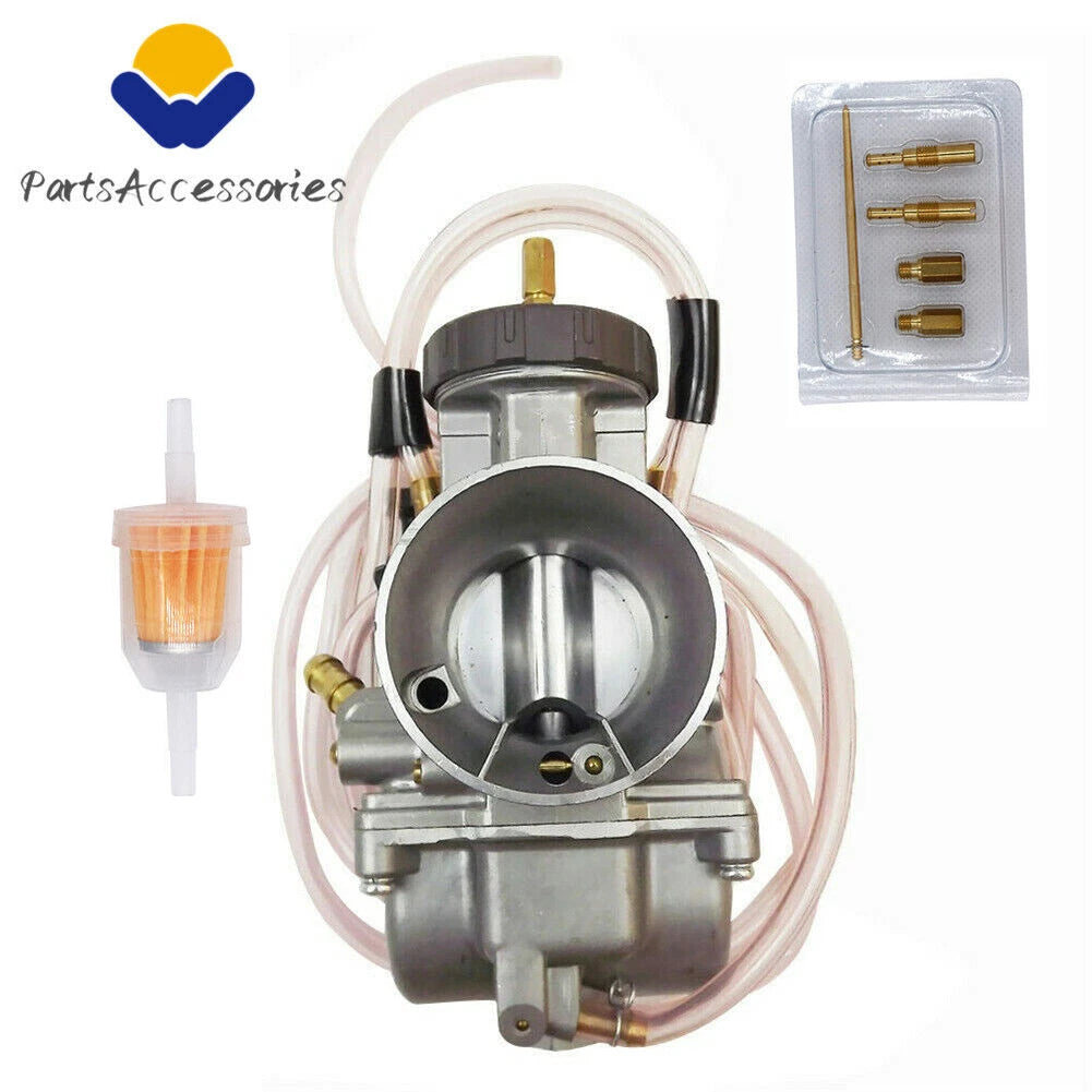 PWK38 Carburetor and Air Filter for Yamaha YZ250 (1978–2002), YZ465 (1980–1981)