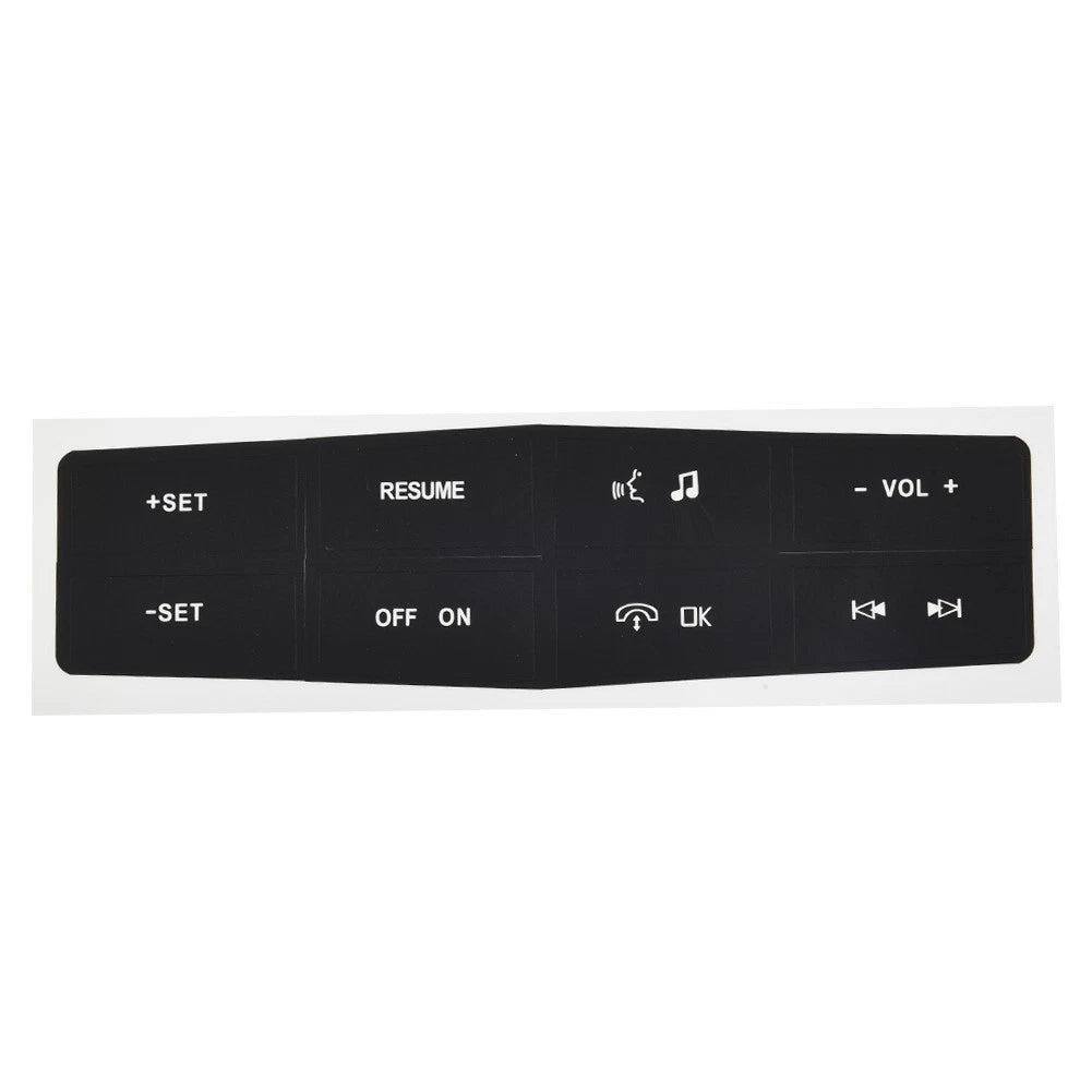 Steering Wheel Control Button Repair Decals for Ford Mustang (2010–2012)