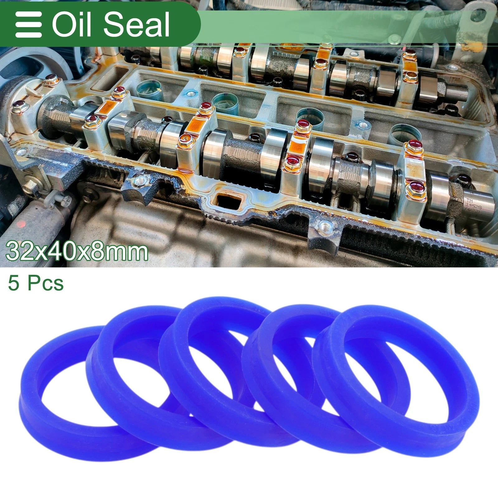 Set of 5 Oil Seal Rotary Shaft Seal 32x40x8mm for Various Models