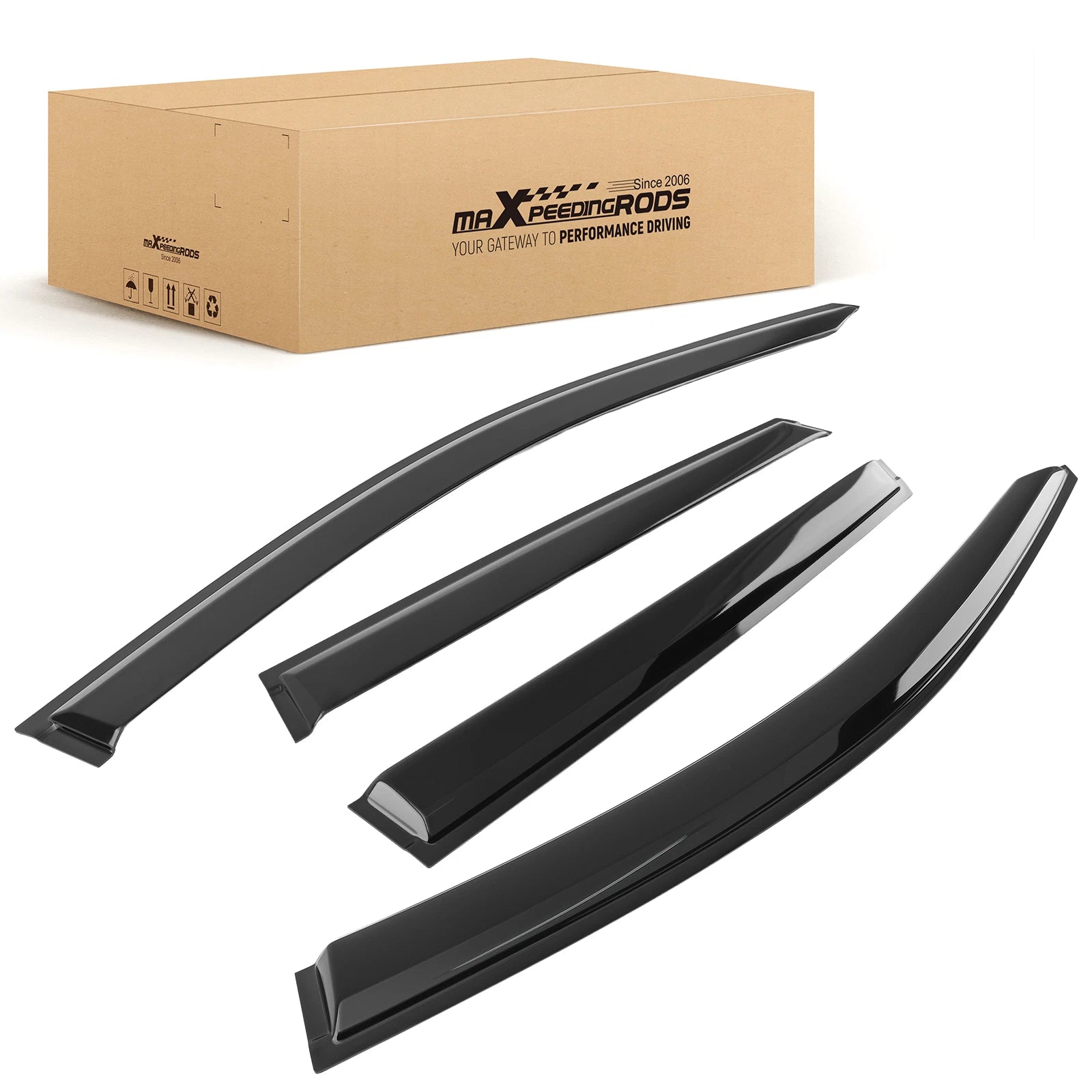 Set of 4 Vent Window Visor Rain Guards for Subaru Outback (2015–2019)