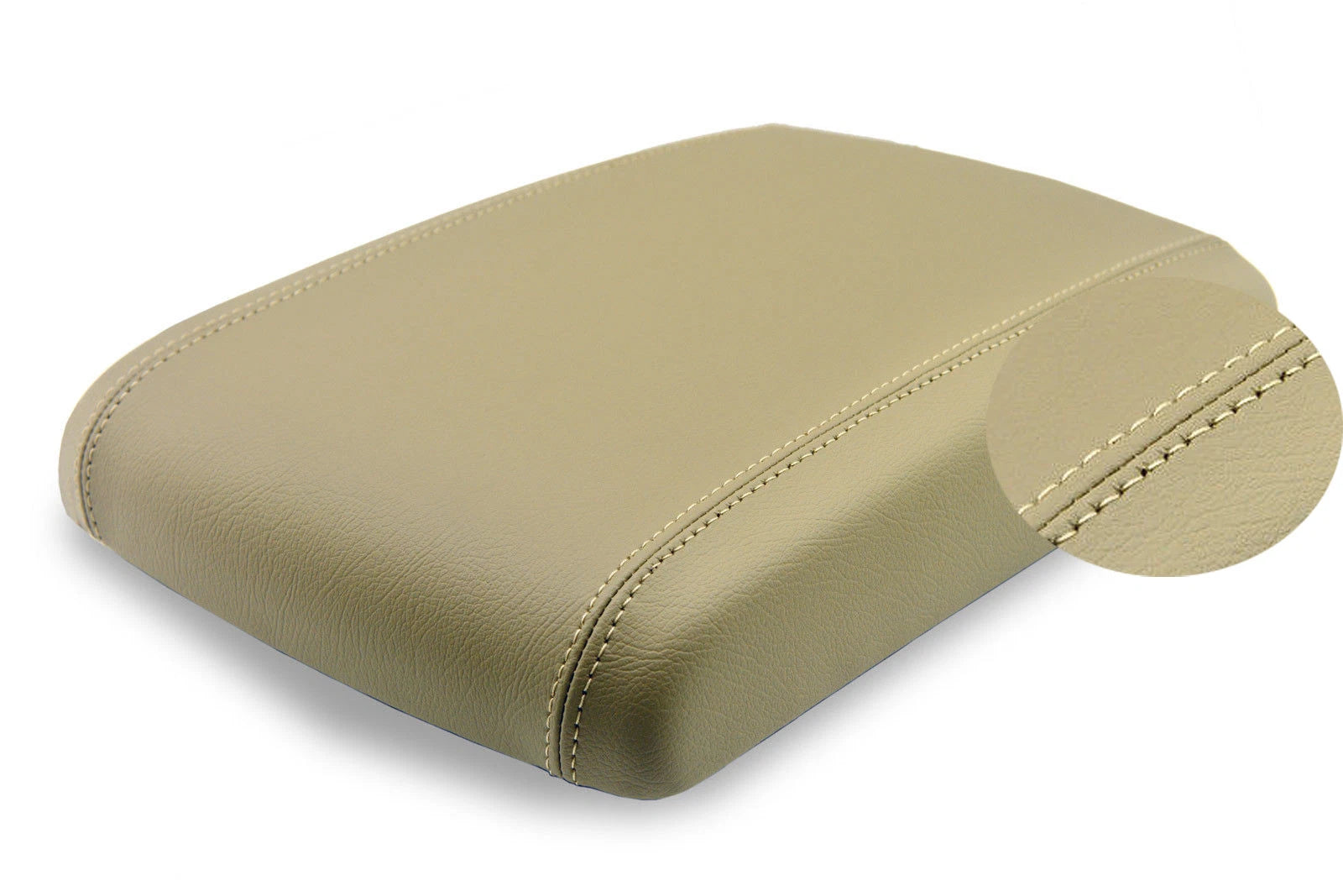 Leather Synthetic Console Armrest Cover for GMC Yukon (2003–2009) Beige