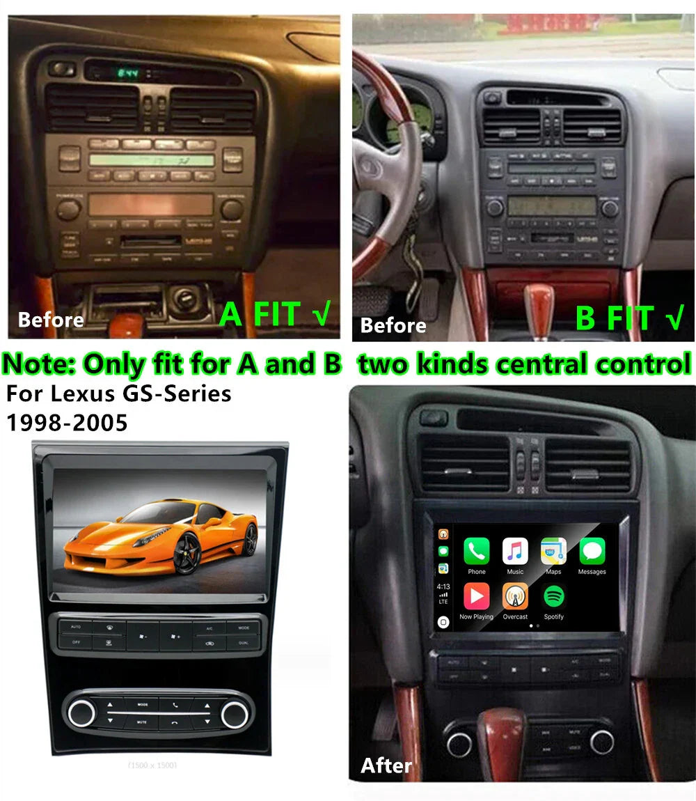 9" Stereo Radio GPS Navi Wifi for Lexus GS300 GS400 GS430 (1998-2005)